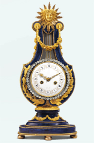 Antique French Lyre Clock Antique French Lyre Clock